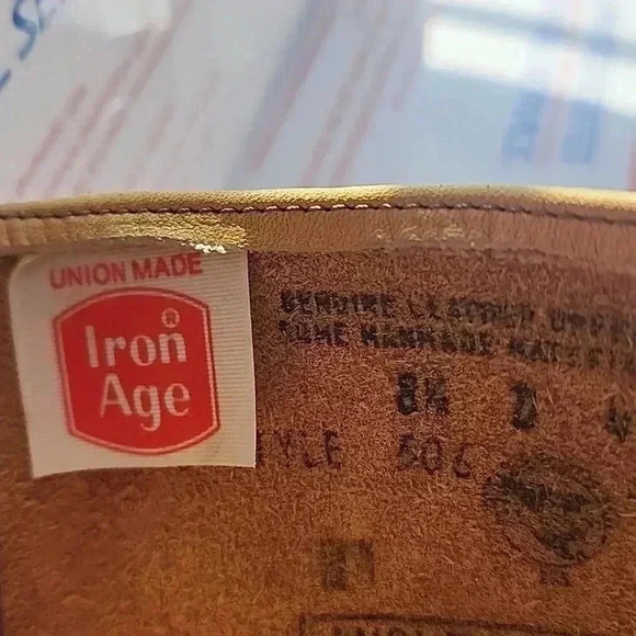 Vintage 1970 [ iron Age ] UNION MADE SIZE 8.5 - Picture 12 of 13
